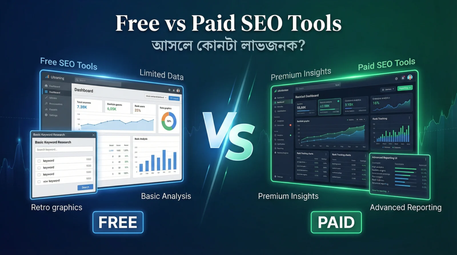 Free vs Paid SEO Tools – আসলে কোনটা লাভজনক