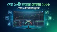 ২০২৬ সালের সেরা ১০টি ফরেক্স ব্রোকার – স্প্রেড ও লিভারেজ তুলনা