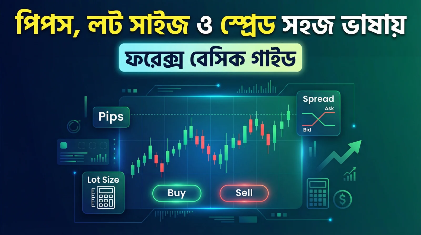 পিপস, লট সাইজ ও স্প্রেড সহজ ভাষায় – ফরেক্স বেসিক গাইড